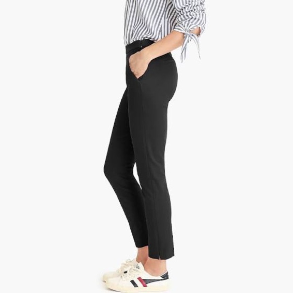 NWT J. Crew Martie Pants in Black